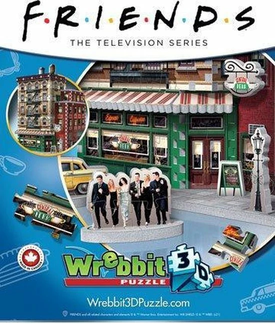 Wrebbit Friends - Central Perk (440 Stukjes) - 3D-Puzzle 8 Wrebbit Friends - Central Perk (440 Stukjes) - 3D-Puzzle - Afbeelding 6