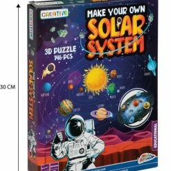 Grafix 3D Puzzel Voor Kinderen | Maak Je Eigen Zonnestelsel | 146 Puzzelstukjes | Planeten Speelgoed | 3D Puzzel Voor Kinderen Vanaf 8 Jaar -Exporteren puzzels winkel 550x671