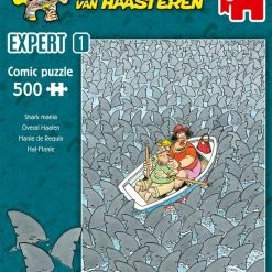 Jan Van Haasteren Expert 1: Overal Haaien Puzzel - 500 Stukjes -Exporteren puzzels winkel 550x678