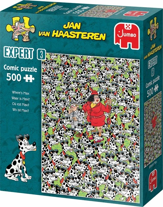 Jumbo Jan Van Haasteren Expert 3: Waar Is Max - 500 Stukjes 4 Jumbo Jan Van Haasteren Expert 3: Waar Is Max - 500 Stukjes - Afbeelding 2