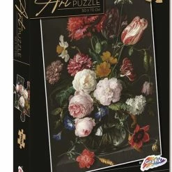 Grafix Puzzel 1000 Stukjes Volwassenen | Thema Bloemen In Vaas | Puzzel | Formaat 50 X 70 CM | Schilderij Puzzel -Exporteren puzzels winkel 550x731
