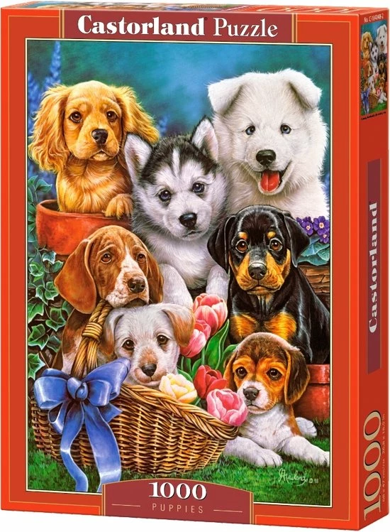 Castorland Legpuzzel Puppies - 1000 Stukjes 3 Castorland Legpuzzel Puppies - 1000 Stukjes