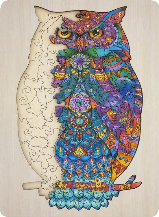 Grafix Houten Puzzel Uil | Unieke Puzzelstukjes In Vorm Van Dieren | 130 Puzzelstukjes | Puzzel Voor Kinderen En Volwassenen | Formaat 30 X 22.5 CM | Cadeau Voor Jong En Oud 7 Grafix Houten Puzzel Uil | Unieke Puzzelstukjes In Vorm Van Dieren | 130 Puzzelstukjes | Puzzel Voor Kinderen En Volwassenen | Formaat 30 X 22.5 CM | Cadeau Voor Jong En Oud - Afbeelding 5