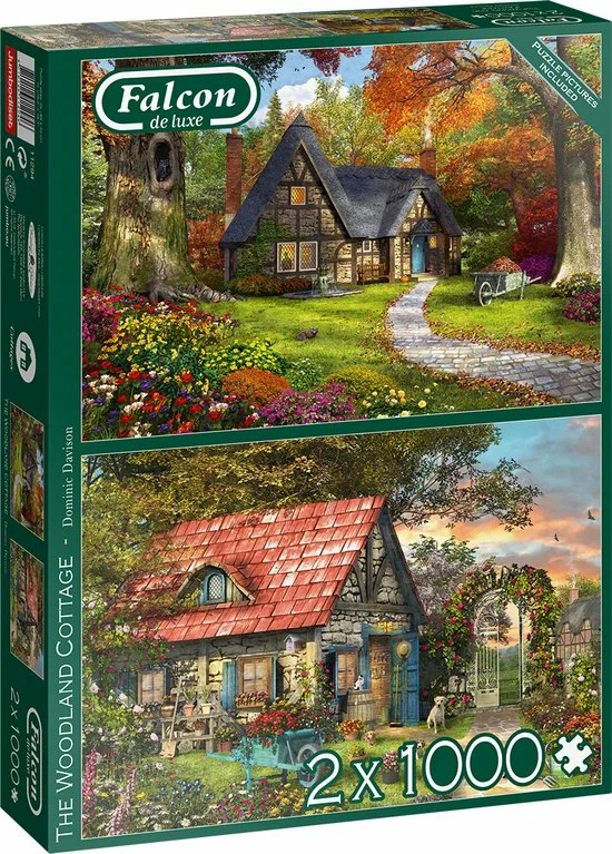 Falcon Puzzel The Woodland Cottage - Legpuzzel - 2 X 1000 Stukjes 14 Falcon Puzzel The Woodland Cottage - Legpuzzel - 2 X 1000 Stukjes - Afbeelding 12
