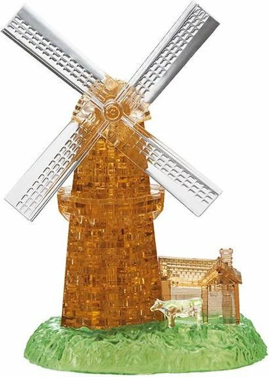 Crystal Puzzle 3d Puzzel Windmolen 64 Stukjes 3 Crystal Puzzle 3d Puzzel Windmolen 64 Stukjes