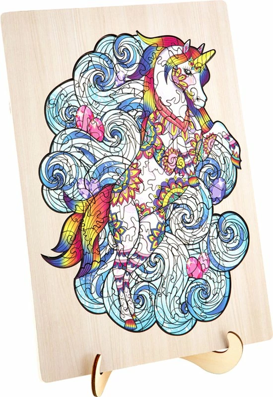 Grafix Houten Puzzel Unicorn | Unieke Puzzelstukjes In Vorm Van Fantasie Thema | 130 Puzzelstukjes | Puzzel Voor Kinderen En Volwassenen | Formaat 30 X 22.5 CM | Cadeau Voor Jong En Oud 9 Grafix Houten Puzzel Unicorn | Unieke Puzzelstukjes In Vorm Van Fantasie Thema | 130 Puzzelstukjes | Puzzel Voor Kinderen En Volwassenen | Formaat 30 X 22.5 CM | Cadeau Voor Jong En Oud - Afbeelding 7