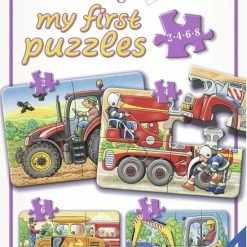 Ravensburger Op Het Werk- My First Puzzels -2+4+6+8 Stukjes - Kinderpuzzel