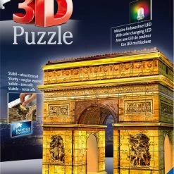 Ravensburger Arc De Triomphe Night Edition - 3D Puzzel Gebouw - 216 Stukjes
