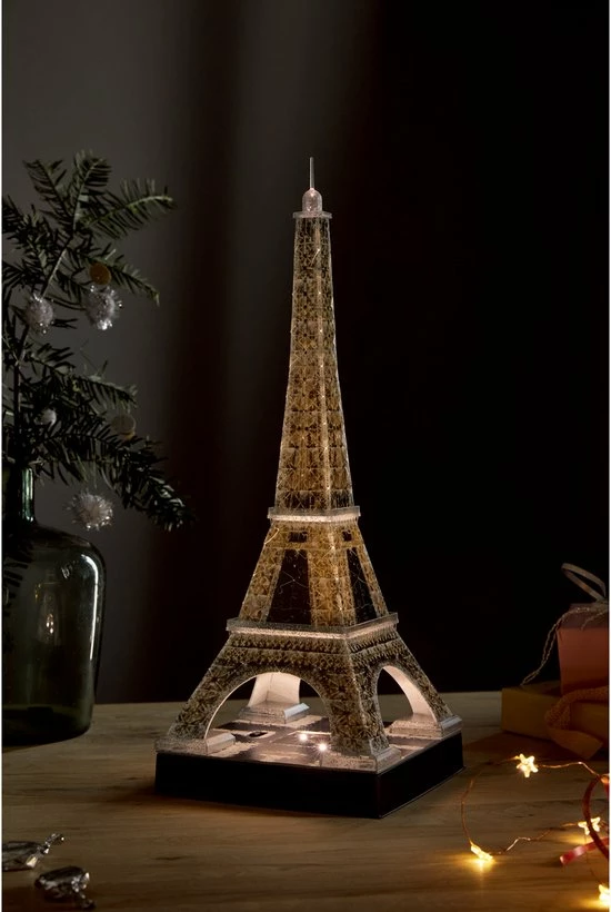 Ravensburger Eiffeltoren Night Edition- 3D Puzzel Gebouw - 216 Stukjes 5 Ravensburger Eiffeltoren Night Edition- 3D Puzzel Gebouw - 216 Stukjes - Afbeelding 3