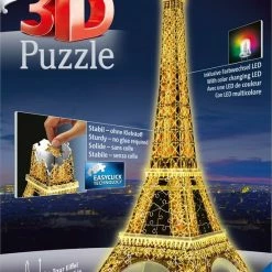 Ravensburger Eiffeltoren Night Edition- 3D Puzzel Gebouw - 216 Stukjes