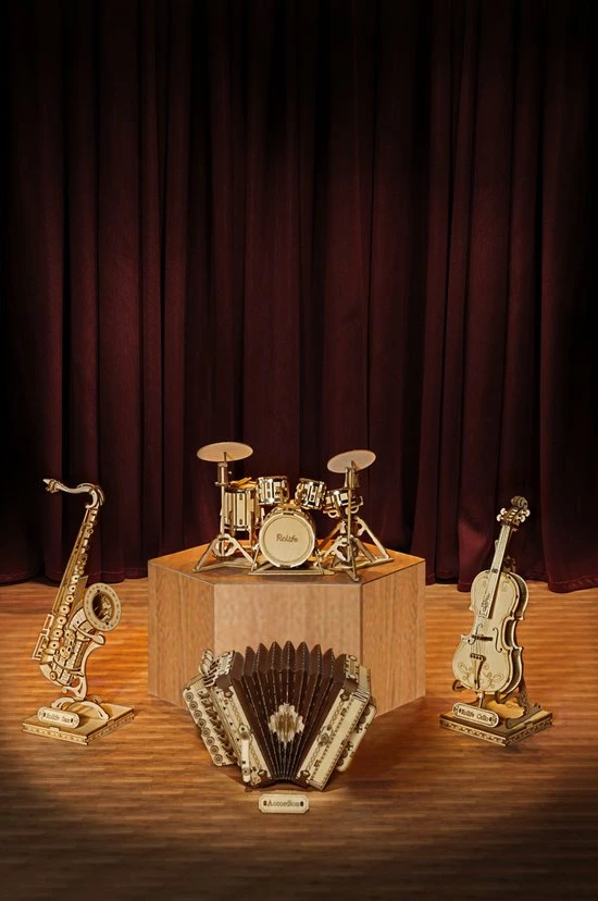 Robotime DIY 3D Houtenpuzzel Muziekinstrument Cello, TG411, 7x7x20cm - 6946785116809 7 Robotime DIY 3D Houtenpuzzel Muziekinstrument Cello, TG411, 7x7x20cm - 6946785116809 - Afbeelding 5