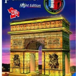 Ravensburger Arc De Triomphe Night Edition - 3D Puzzel Gebouw - 216 Stukjes -Exporteren puzzels winkel 550x828